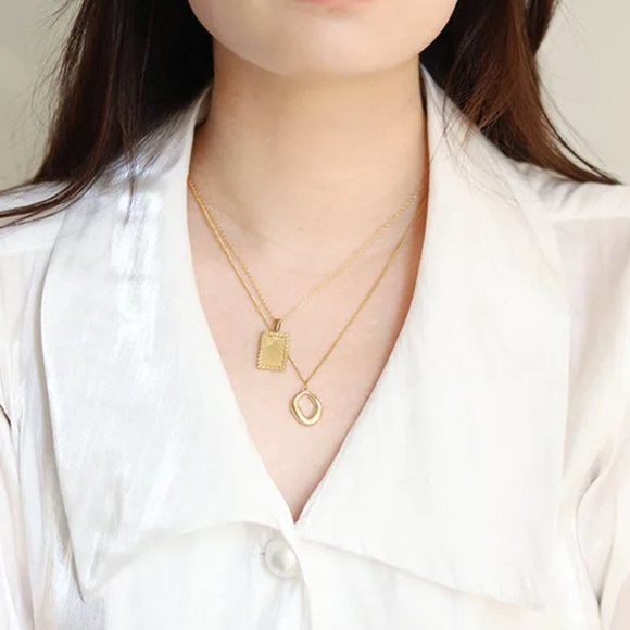 Sun Pendant Necklace 18K Gold Plated - Picture 7 of 9